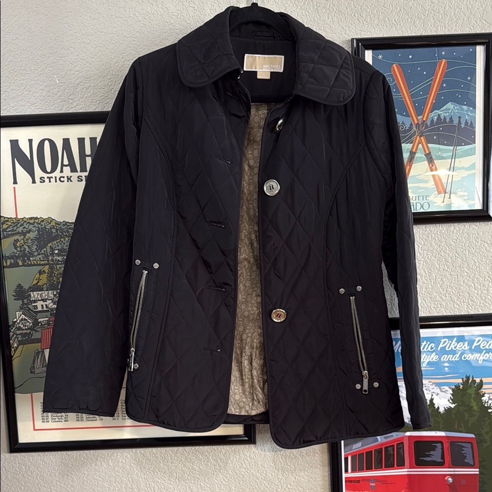 Black Quilted Women's Jacket